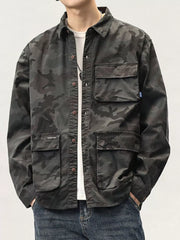 Men's Casual Camouflage Cargo Shirt
