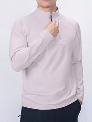 Men's Lightweight Long Sleeve Active Shirt with Zipper
