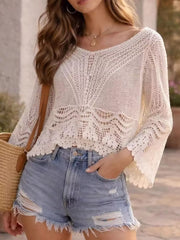 Lightweight Crochet Knit Cover Up