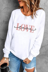 LOVE Dropped Shoulder Sweatshirt