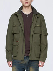 Men's Multi-Pocket Zip Up Jacket