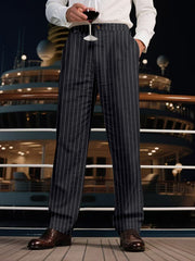 Men's Full Size Striped Wide Leg Pant Plus Size