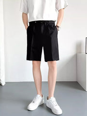 Men's Pleated Detail Shorts