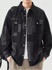 Men's Urban Style Button Up Denim Jacket