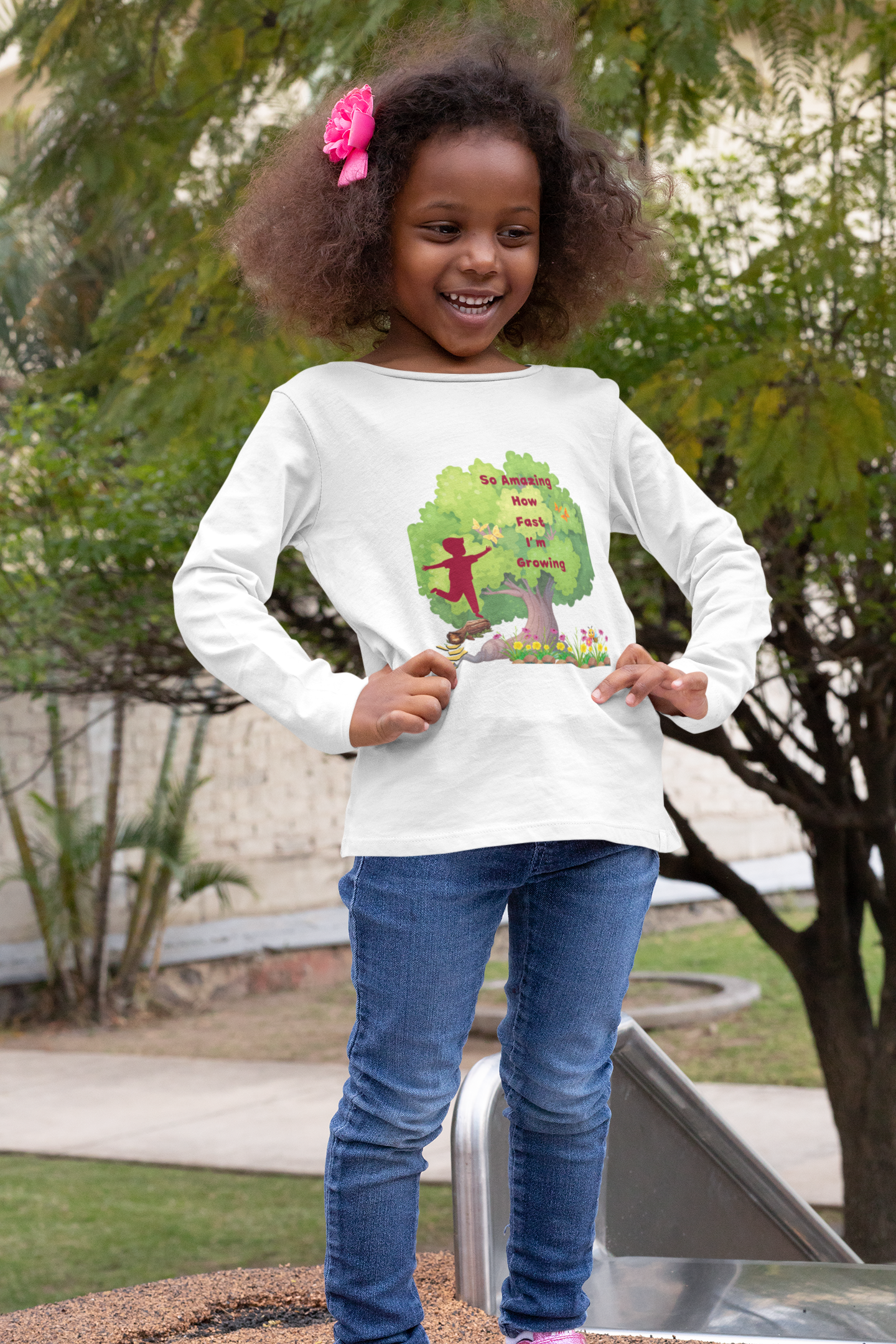 Growing Toddler Long Sleeve Tee - So Amazing How Fast I'm Growing